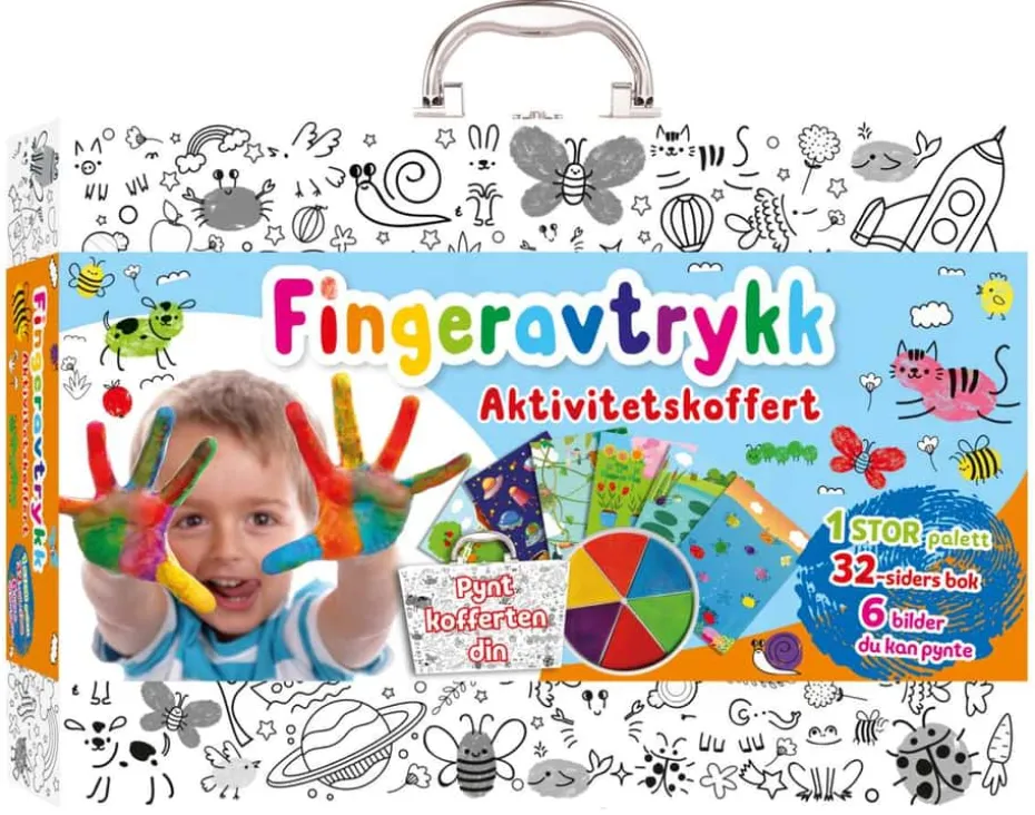 Fingeravtrykk aktivitetskoffert