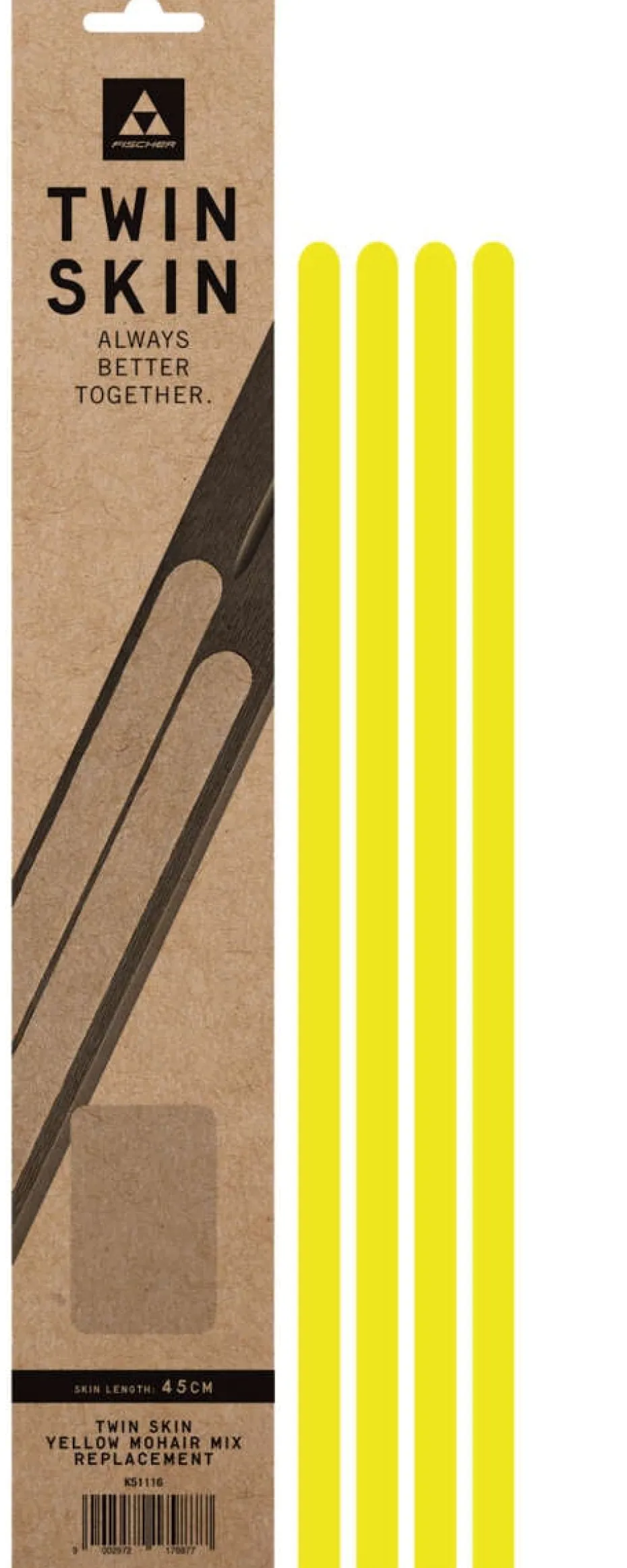Fischer Twin Skin Yellow Mohair Mix reservefell 24