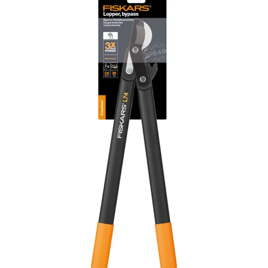 Fiskars PowerGear rydningssaks medium m/sideskjær