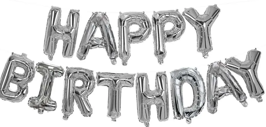 Folieballong Happy Birthday 3,4 m