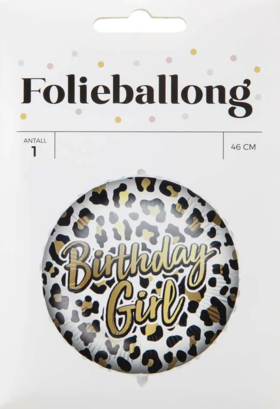 Folieballong Happy Birthday ø: 46 cm