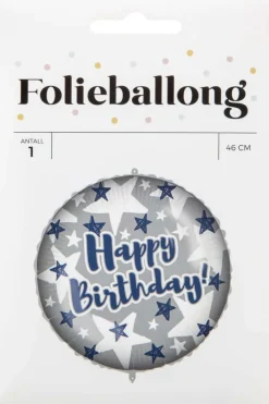 Folieballong Happy Birthday ø: 46 cm