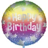 Folieballong Happy Birthday ø: 46 cm
