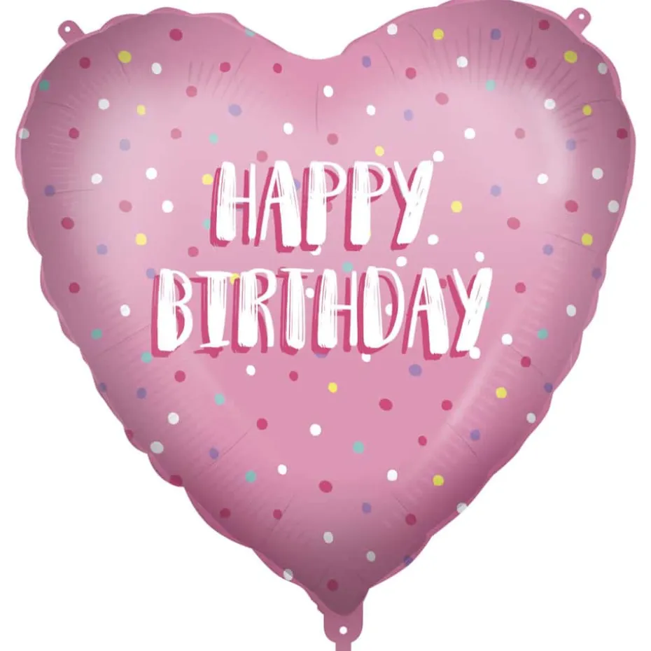 Folieballong Happy Birthday ø: 46 cm