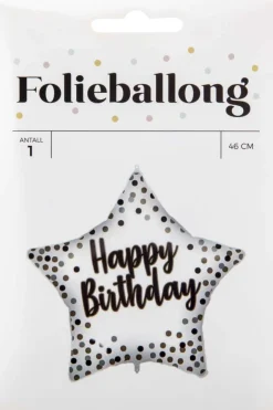 Folieballong Happy Birthday ø: 46 cm