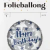 Folieballong Happy Birthday ø: 46 cm
