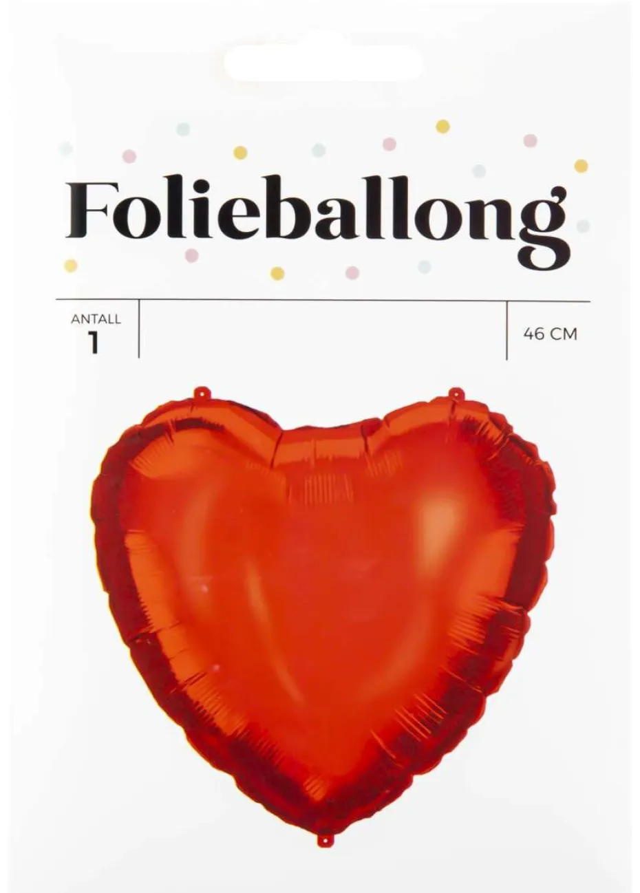 Folieballong Hjerte ø: 46 cm