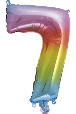 Folieballong Regnbue H: 35 cm
