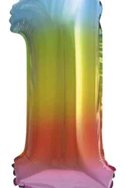 Folieballong Regnbue H: 35 cm