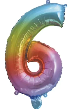 Folieballong Regnbue H: 35 cm