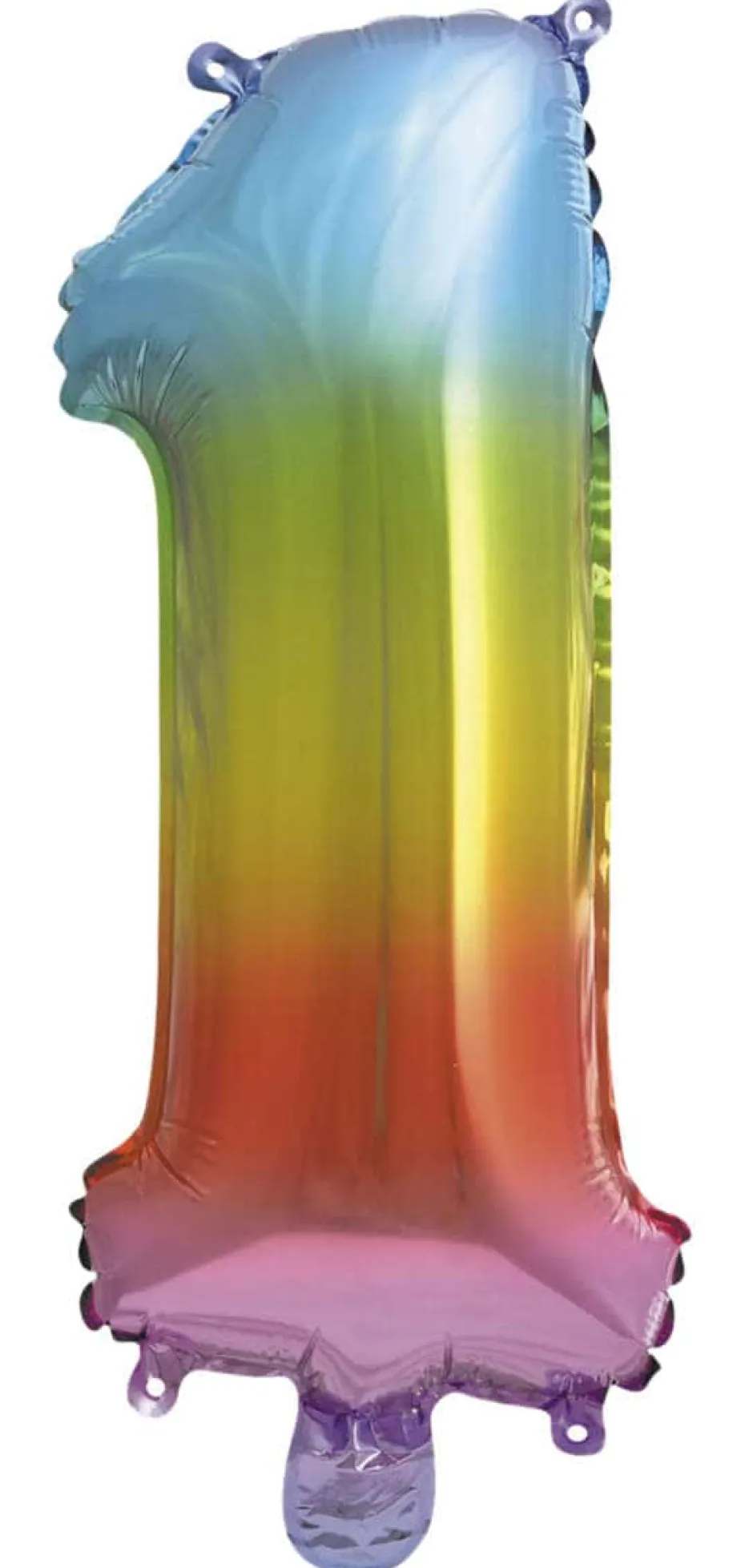 Folieballong Regnbue H: 35 cm