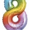 Folieballong Regnbue H: 35 cm