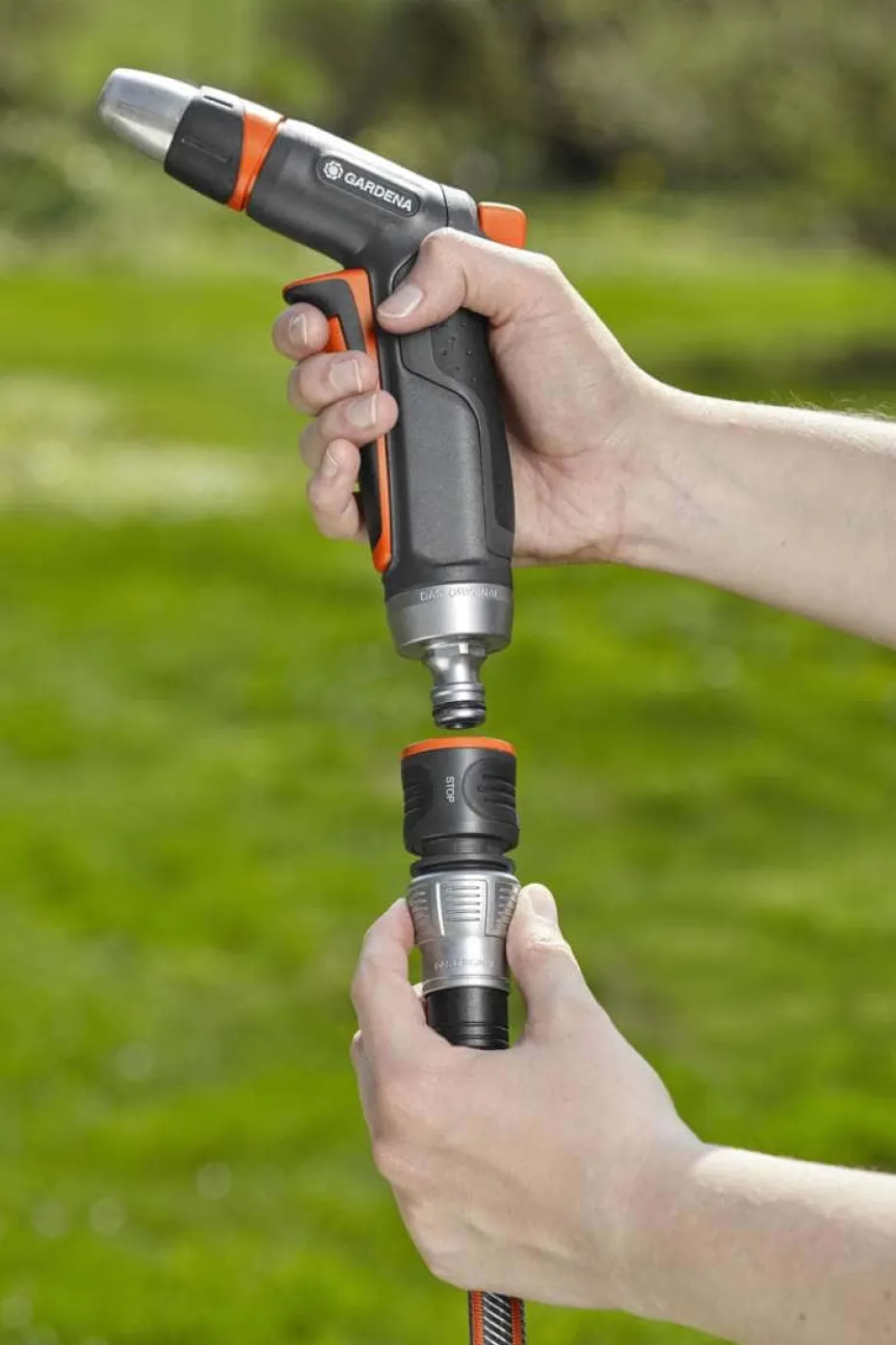 GARDENA Slangekobling Premium Vannstopp