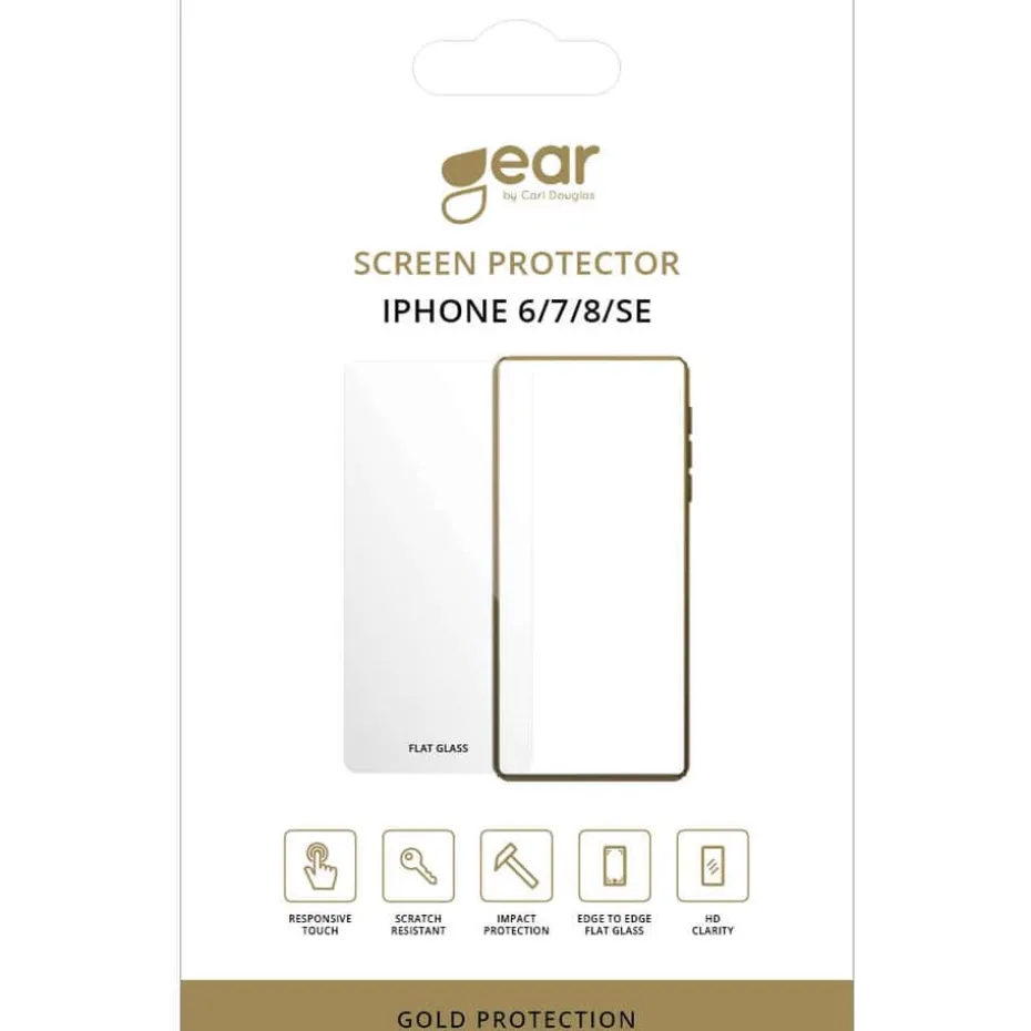 Gear skjermbeskyttelse til iPhone 6/7/8/SE