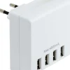 Geila dobbelstøpsel med 4 stykk USB-lader