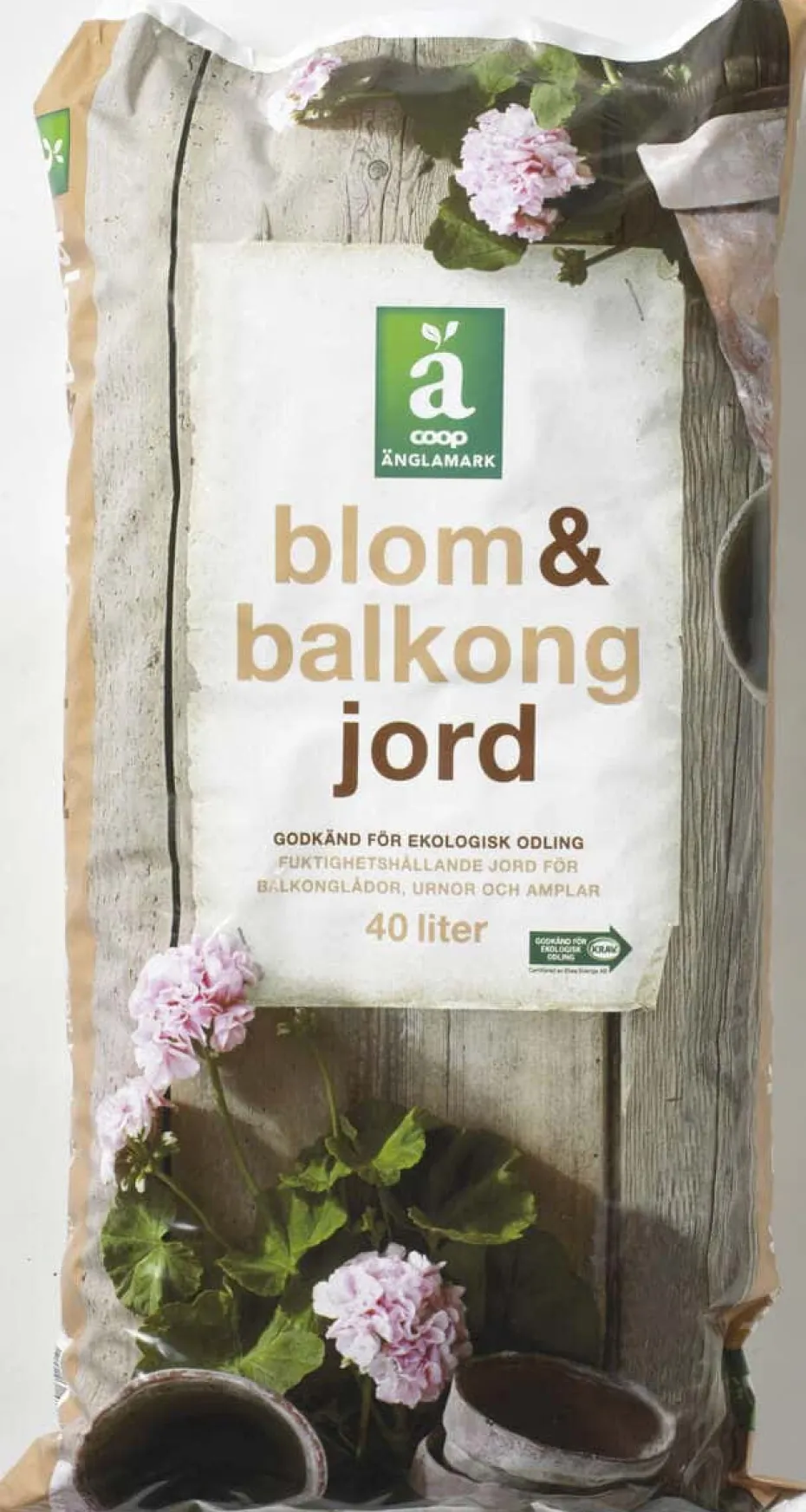 Äglamark blomster og balkong plantejord