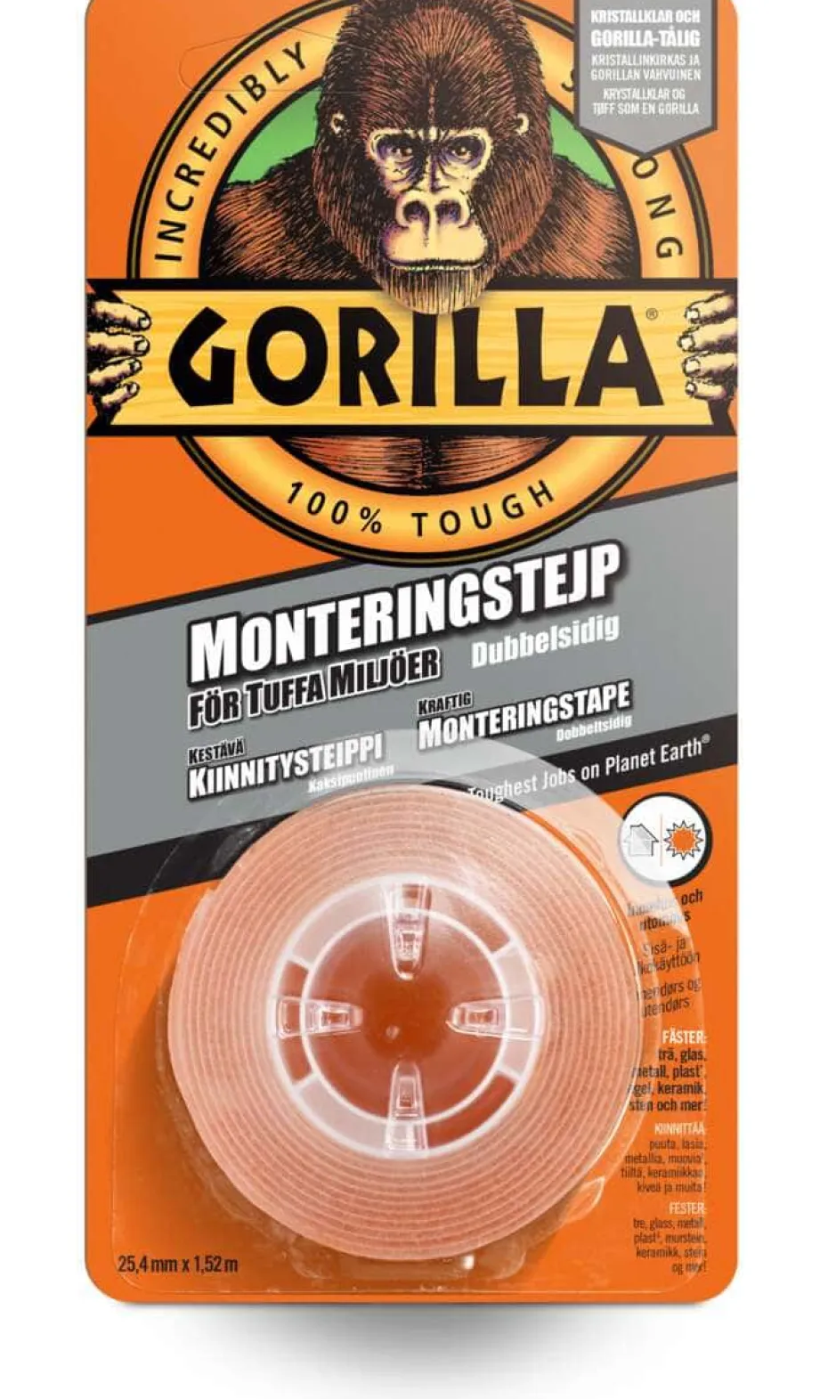 Gorilla monteringstape 1,5 m