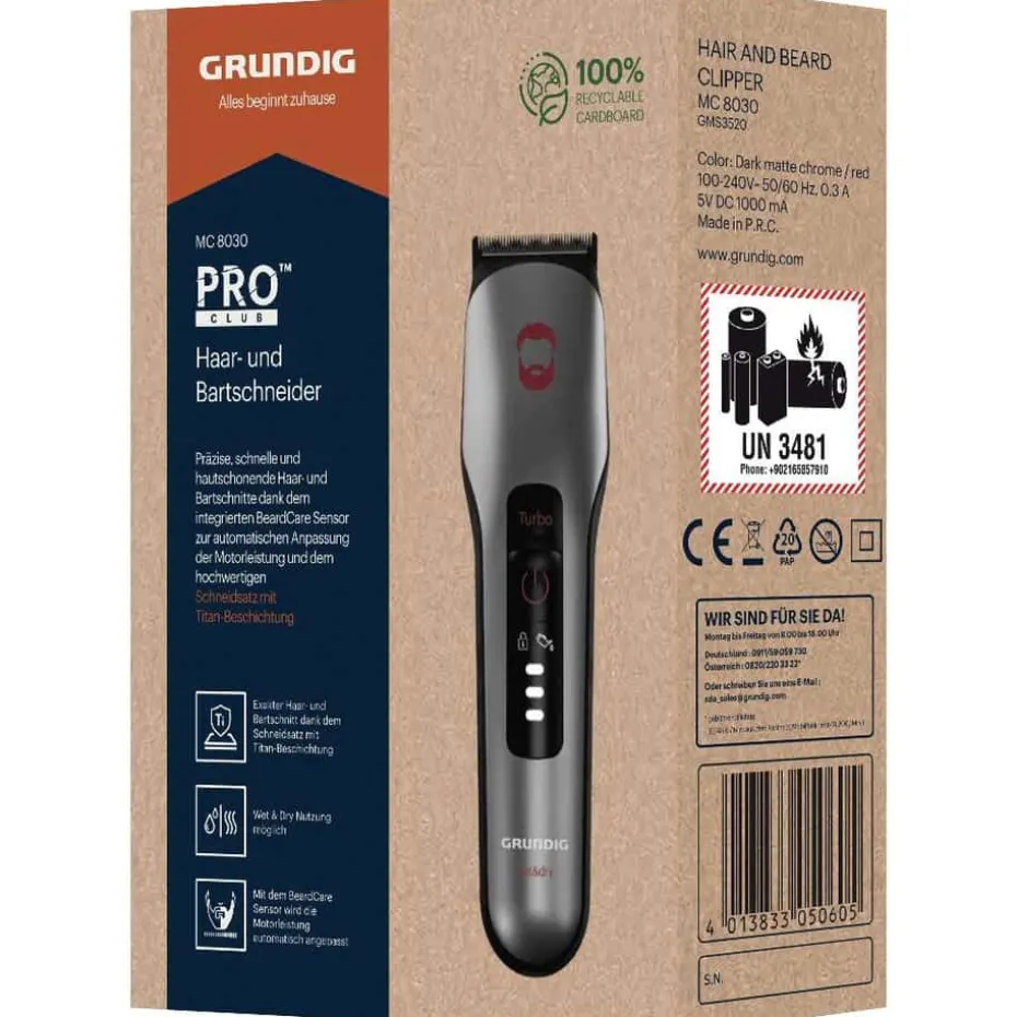 Grundig MC8030 hår- og skjeggtrimmer