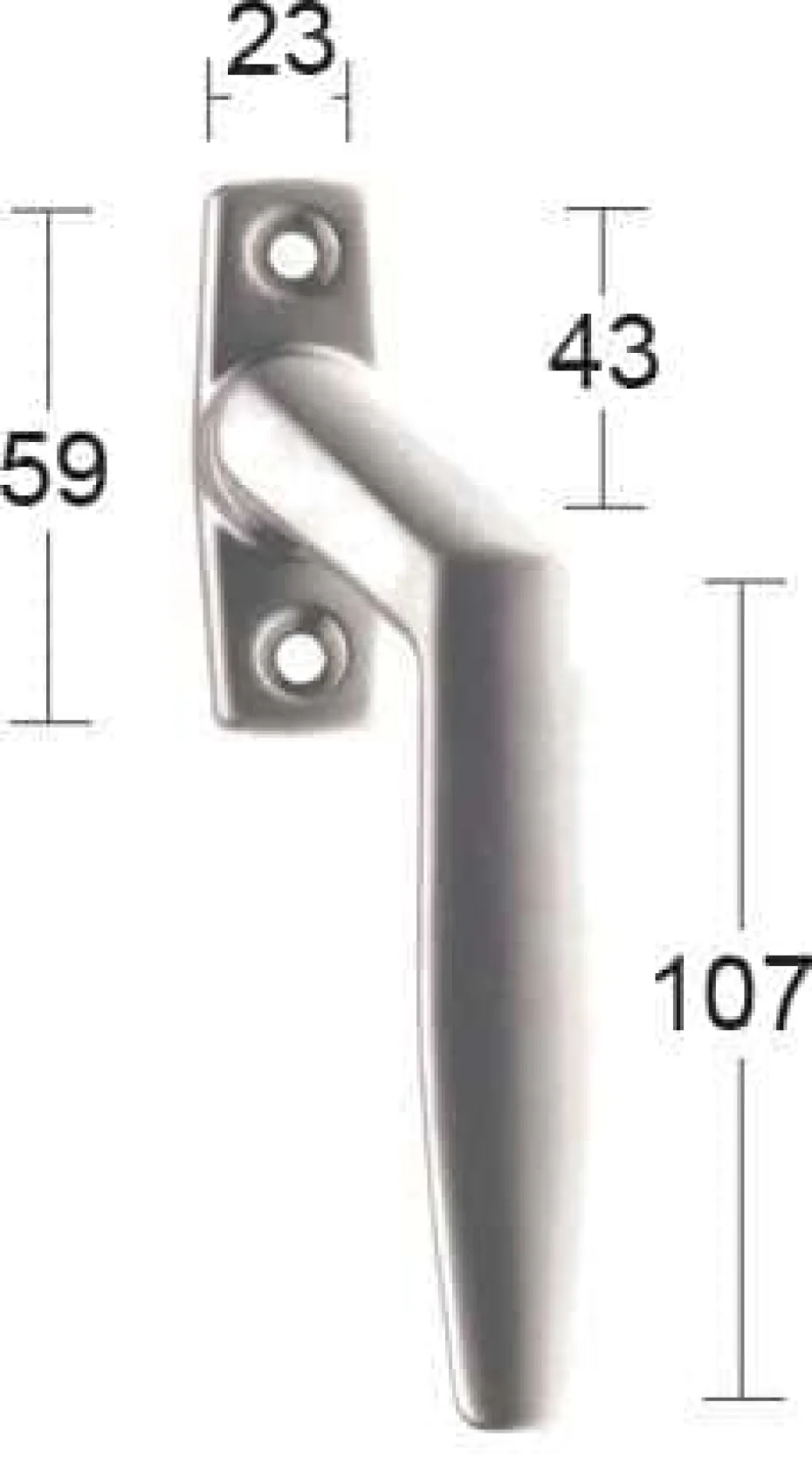 Habo 2162 rett espagnolettvrider