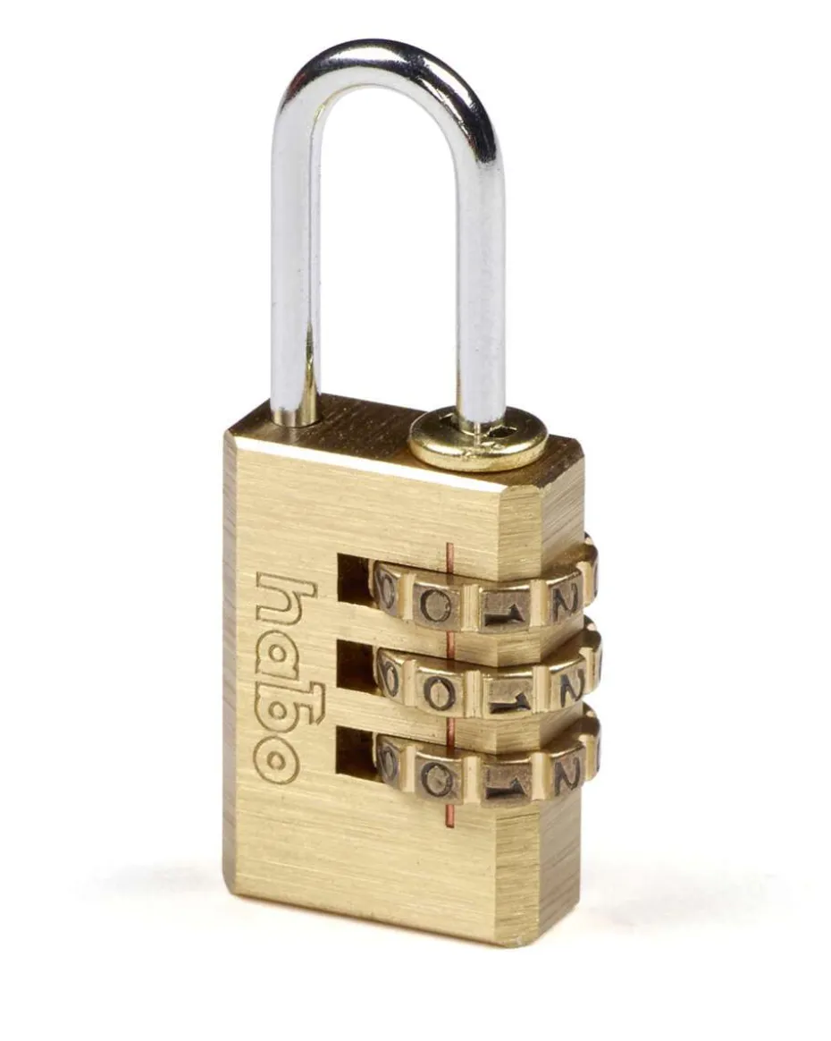 Habo Hengelås med Kode 203-21 Messing