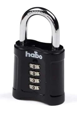 Habo Hengelås med Kode 203-55 Sort Sink