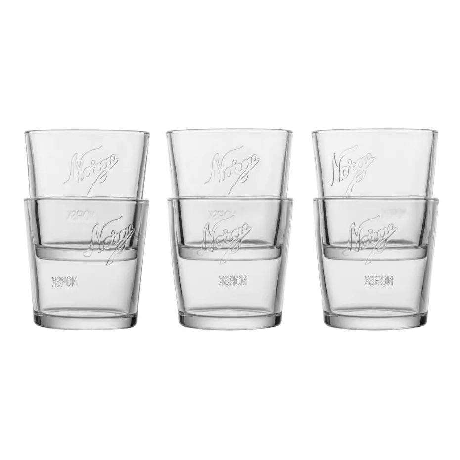 Hadeland Glassverk Norgesglasset drikkeglass 6 pk