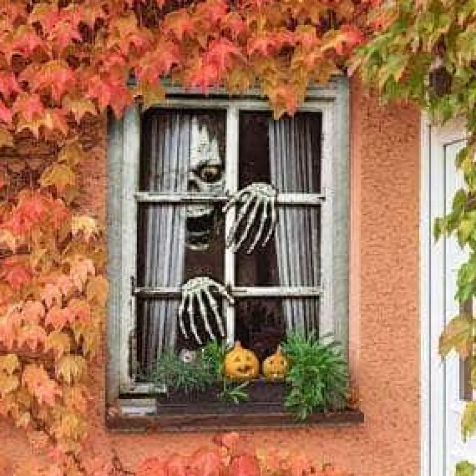 Halloween dør/vindu dekor