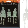 Halloween glow in the dark skjelettpynt 10pk