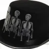 Halloween hatt med skjeletter