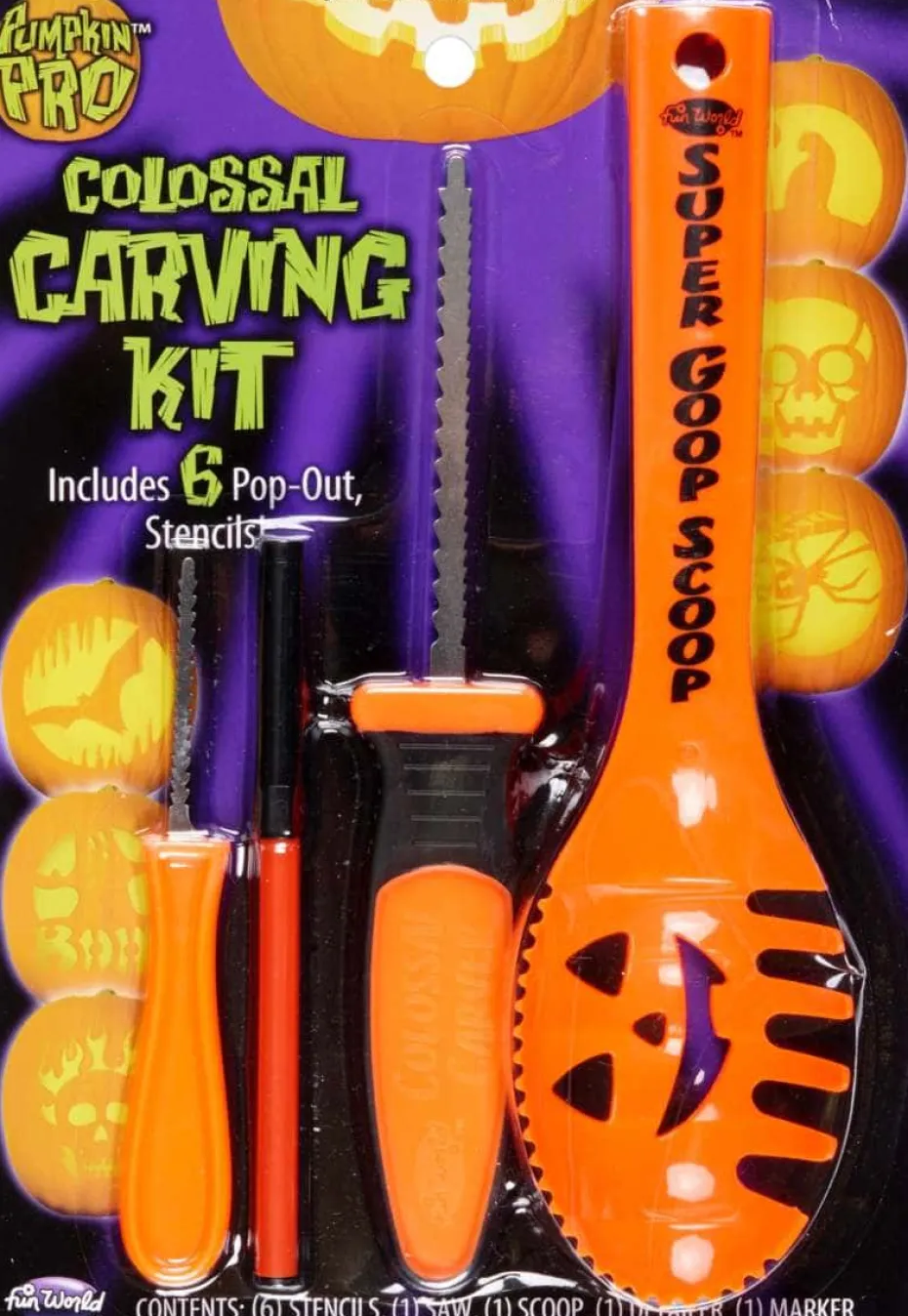 Halloween utskjæringsett 10pk