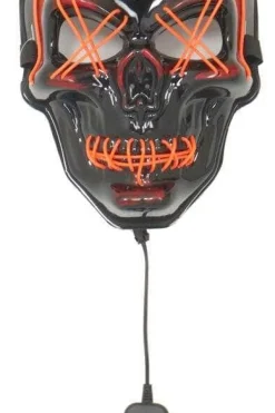 Halloweenmaske med LED-lys
