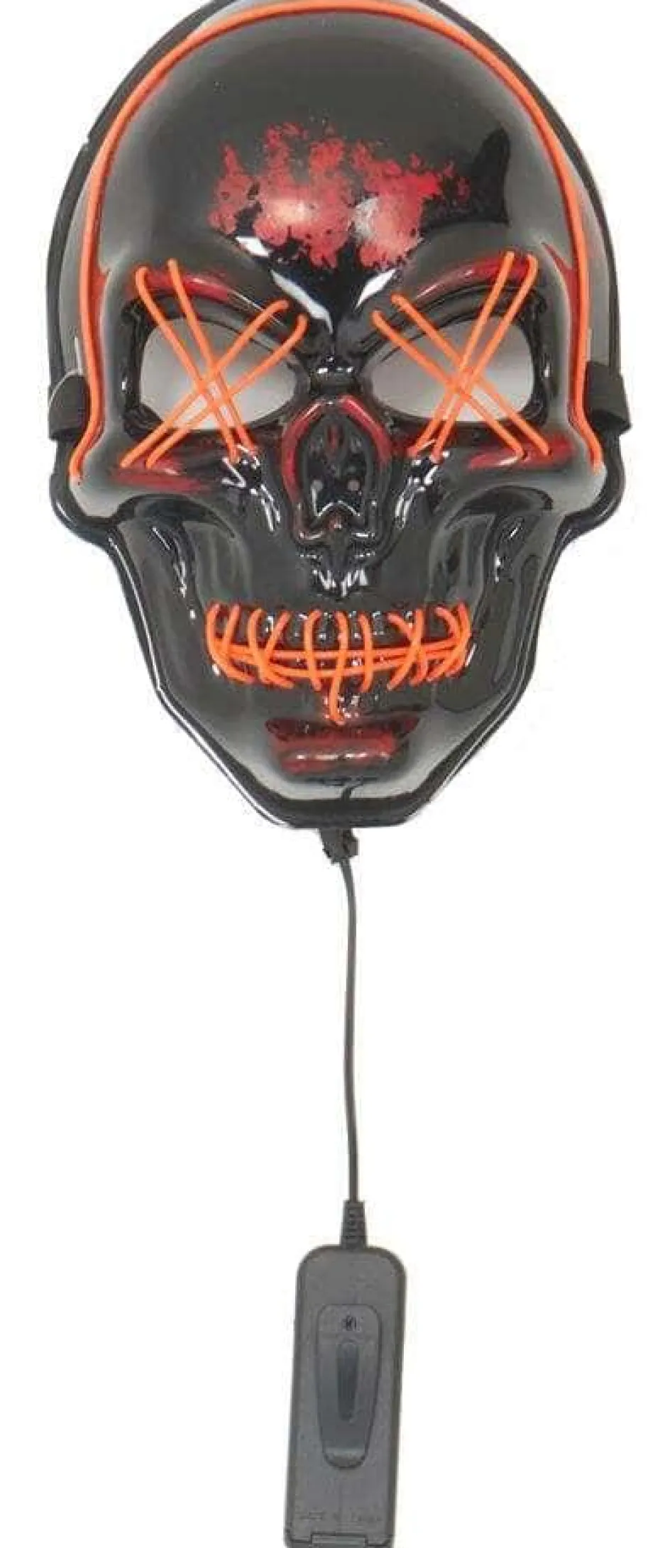 Halloweenmaske med LED-lys