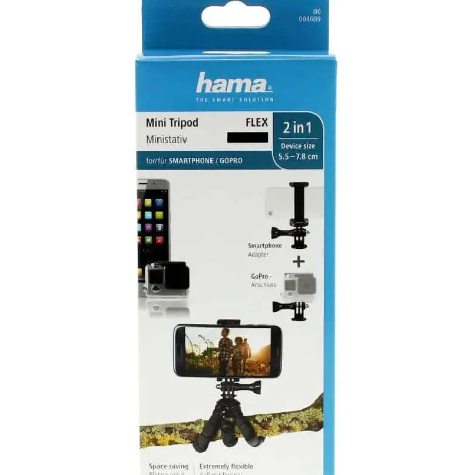 HAMA Flex Smartphone & GoPro bordstativ