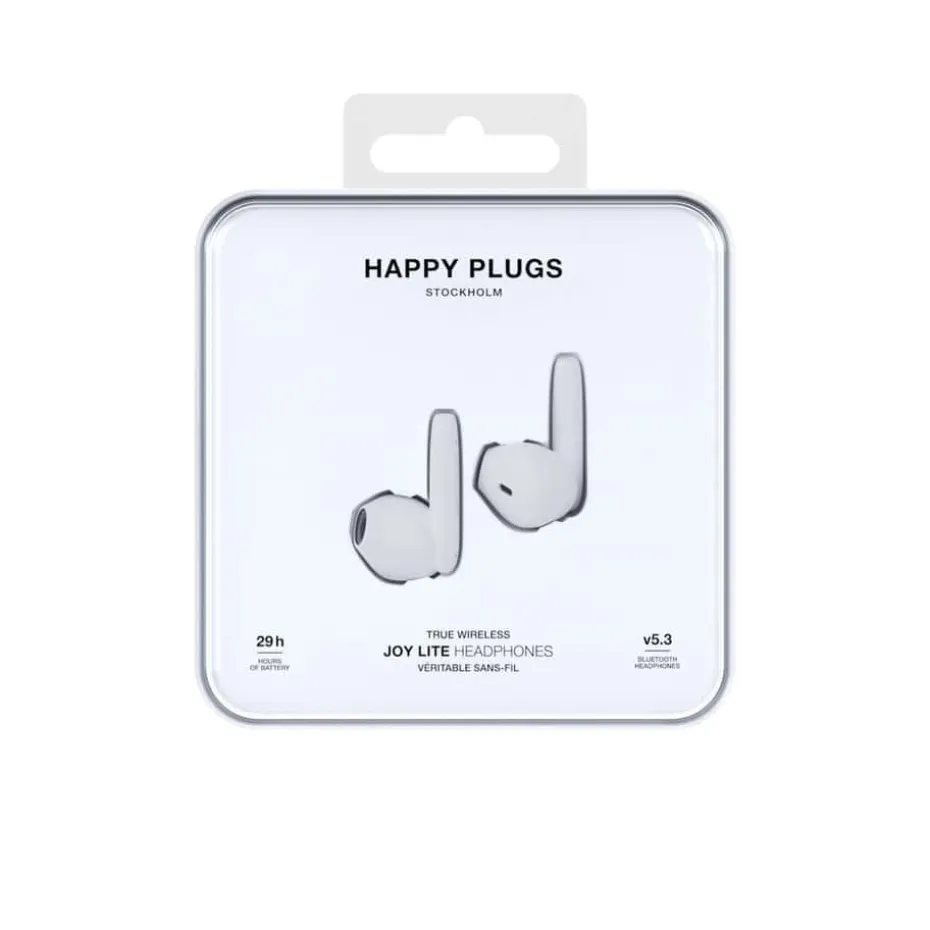 Happy Plugs Joy Lite In-Ear True-Wireless White ørepropper
