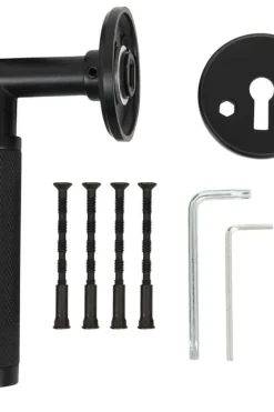 HOME It® dørhåndtak riflet L-grep, 19 mm