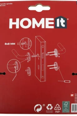 HOME It® dørhåndtak riflet L-grep, 19 mm