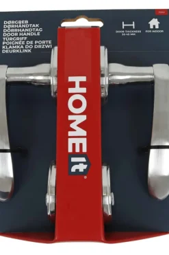 HOME It® dørhåndtak med rosetter, nøkkelskilt mattkrom