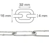Home>it Galvanisert langleddet kjede - 5 meter (4 mm)