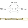 Home>it Pyntekjede messing rundt - 2 meter (2 mm)
