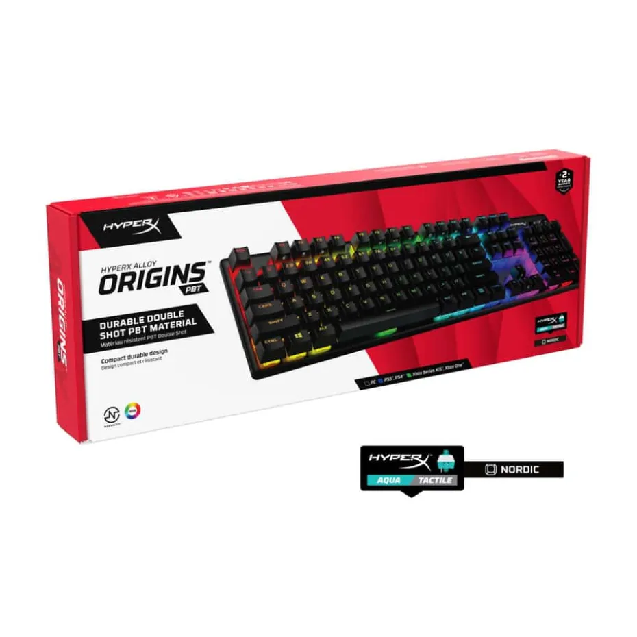 HyperX® Alloy Origins PBT gamingtastatur