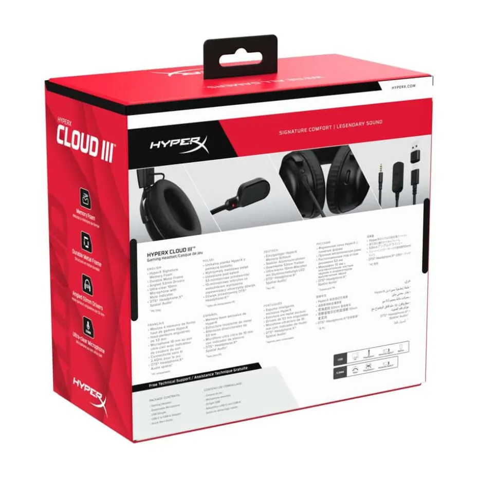 HyperX® Cloud III gamingheadset