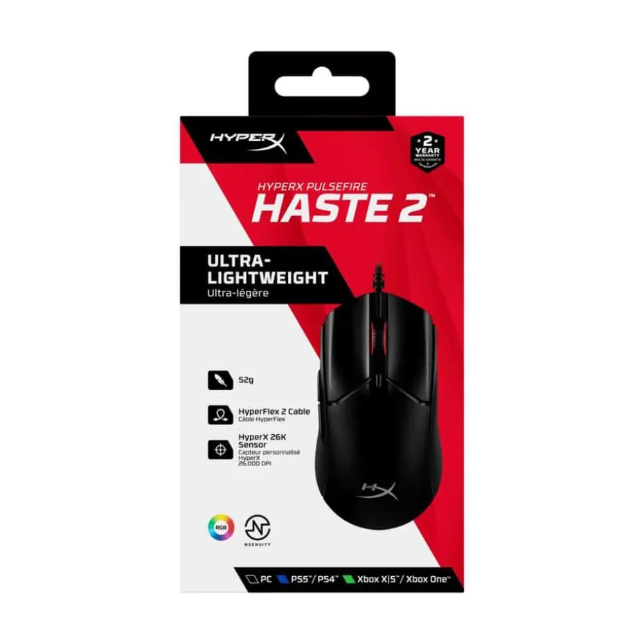 HyperX® Pulsefire Haste 2 gamingmus