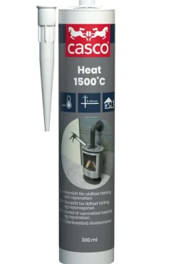 Ildfast fugemasse Casco Heat 1500°C Sort