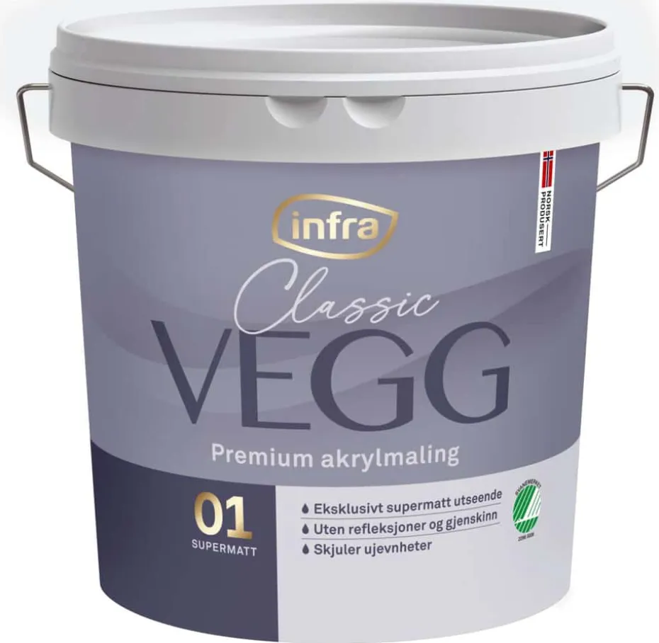Infra Classic 01/helmatt interiørmaling