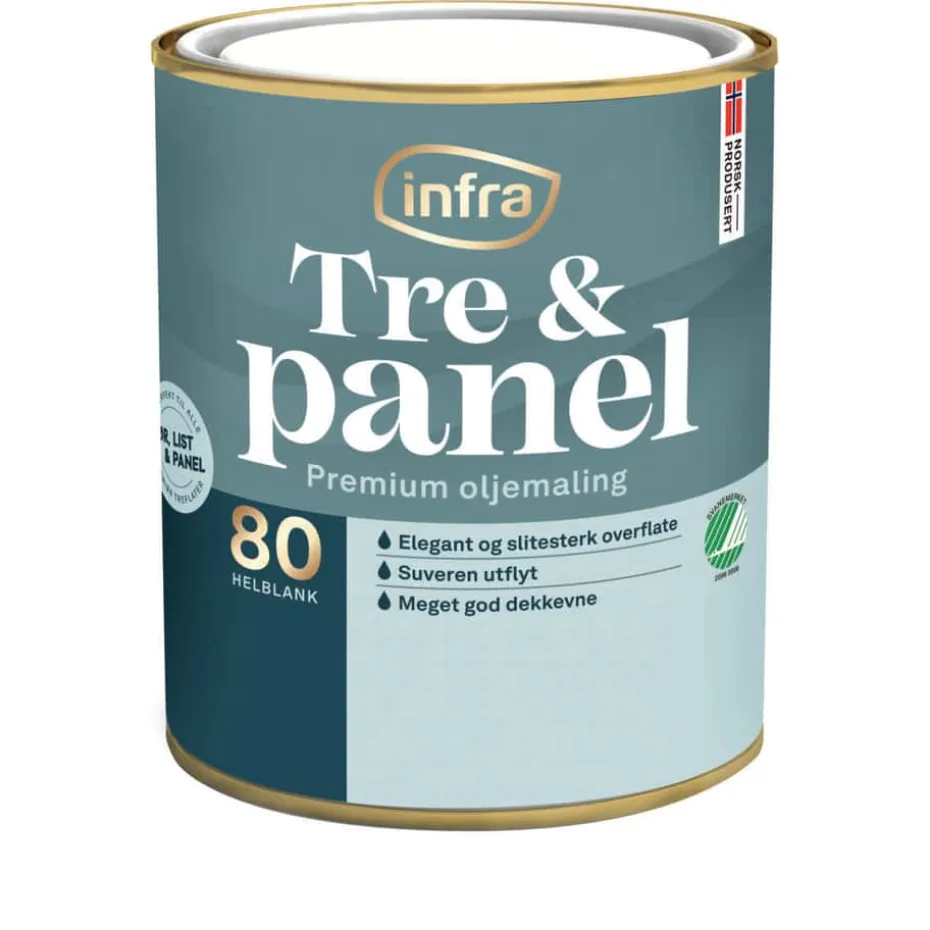 Infra Tre&Panel 80/helblank interiørmaling
