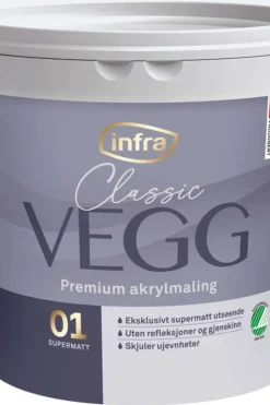 Infra Classic 01/helmatt interiørmaling