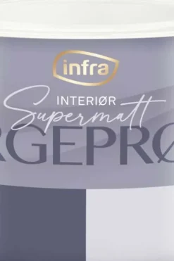 Infra fargeprøve 02/helmatt interiørmaling