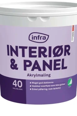Infra Tre&Panel 40/halvblank interiørmaling