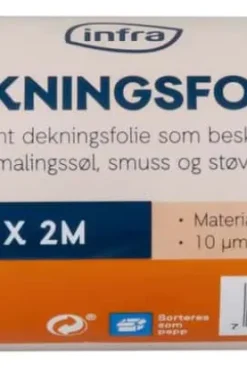 Infra 25x2 meter dekningsfolie