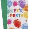 Innbydelseskort ballong 8pk